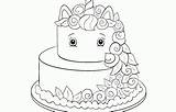 Unicorn Coloring Pages Cake Coloringpages Site sketch template