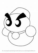 Kirby Chilly Draw Drawing Step Tutorial Drawings Learn Paintingvalley sketch template