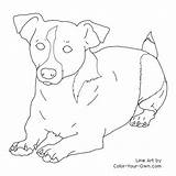Jack Russel Laying Parson Kleurplaat Kleurplaten Ausmalbilder Terriers Breeds Downloaden Uitprinten sketch template