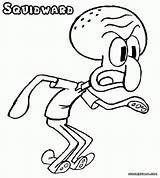 Squidward Tentacles sketch template