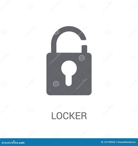 locker icon trendy locker logo concept  white background  stock vector illustration