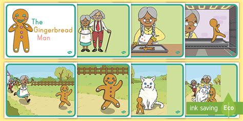 gingerbread man story cards teacher