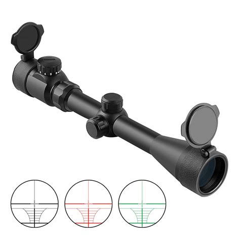 Tactical Rifle Scopes 3 9x40 Red And Green Crosshair Reticle For Hunting