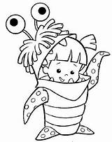 Coloring Pages Inc Monster Boo Disney Para Colorir Cute Salvo Desenhos Crianças sketch template