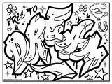 Graffiti Coloring Pages Printable Choose Board Kids Sheets sketch template