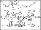 Coloring Camping Pages Printable Popular Coloringhome sketch template