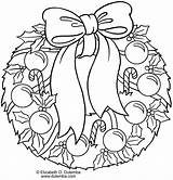 Coloring Christmas Wreath Pages Holly Printable Wreaths Drawing Reef Garland Color Holiday 1st Sheets Print Graders Adult Holidays Around Winter sketch template