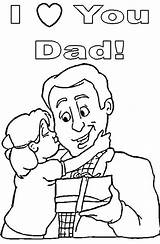 Coloring Dad Pages Daughter Father Fathers Happy Birthday Printable Kids Toddlers Color Daddy Print Colouring Drawing Cards Hubpages Papa Gifts sketch template