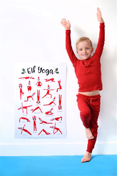 elf   shelf yoga poster   amy robison blog