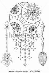 Coloring Pages Adult Boho Moon Colouring Mandala Books Fairy Pokemon Animal Print Style sketch template