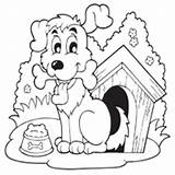 Dog House Coloring Pages Surfnetkids Cartoon sketch template