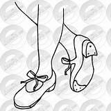 Tap Shoes Outline Clipart Drawings Watermark Register Remove Login Lessonpix sketch template