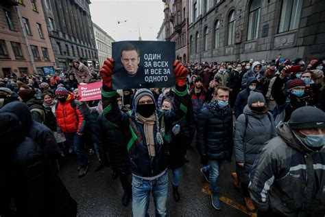 photos of protests in russia for alexei navalny the washington post