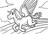 Pegasus Pegacorn sketch template