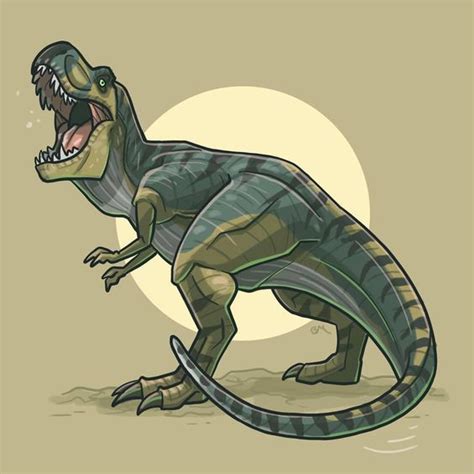 jurassic park tyrannosaurus rex buck dinosaur illustration