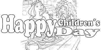 happy childrens day coloring child coloring