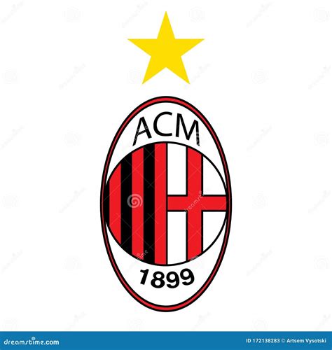 milan football club logo vector template  gold star professional football club  milan
