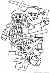 Coloring Lego Wars Star Pages Neo Print sketch template