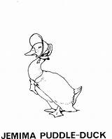 Jemima Duck Puddle Colouring Beatrix Coloring Pages Potter Sheets Rabbit Peter Template Kids Google Choose Board sketch template