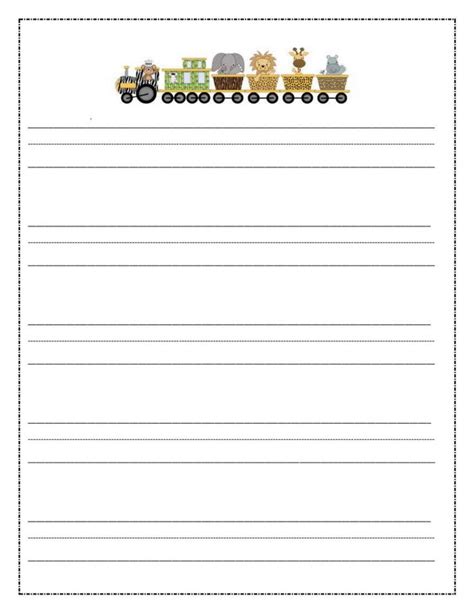 writing paper printable  children writing paper printable lined