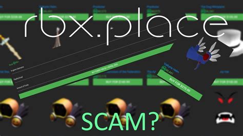 rbxplace  scam youtube