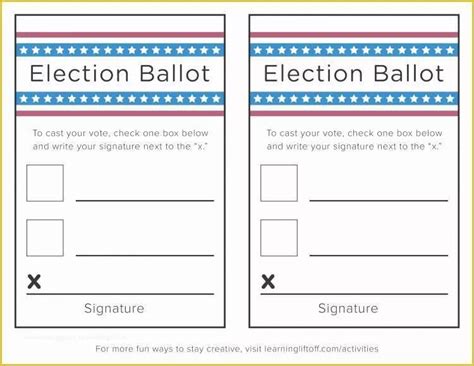 voting form template  sample election ballot  board directors
