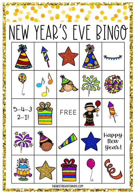 years eve printables printable word searches
