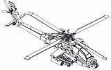 Helicopter Apache Coloring Pages Ah Sketch 64a Drawing Printable Paintingvalley Color Print Getcolorings sketch template