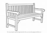 Bench Draw Drawing Step Furniture Sketch Drawingtutorials101 Template Learn Sitting Drawings Easy Tutorials Chair Coloring Something Pages Credit Larger Tutorial sketch template