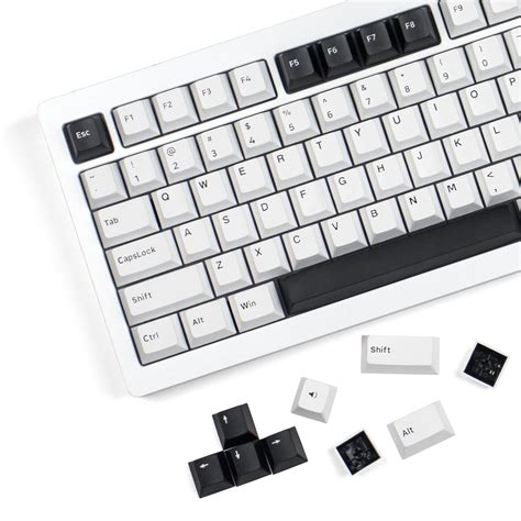 buy bow keycaps  keys minimalist style black  white keycaps