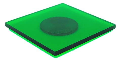 green transparent acrylic  laser cutting makerstock