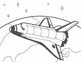Space Shuttle Coloring Pages Drawing Rocket Clipart Spaceship Line Outer Clip Ship Colouring Lego Orbit Earth Shuttles Printable Drawings Kids sketch template