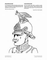 Coloring Prussian Soldier Pages sketch template