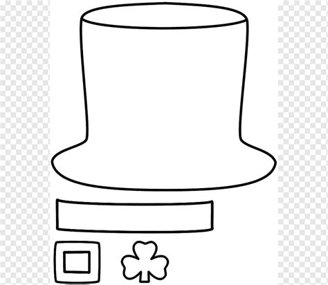 printable outline leprechaun hat template