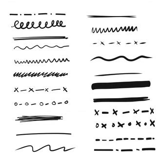 hand drawn underline png   cliparts  images