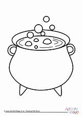 Cauldron Colouring Dot Coloring Pages Halloween Colour Template Simple Activity Kids Witches Witch Dots Potion Print Activities Easy Village Activityvillage sketch template