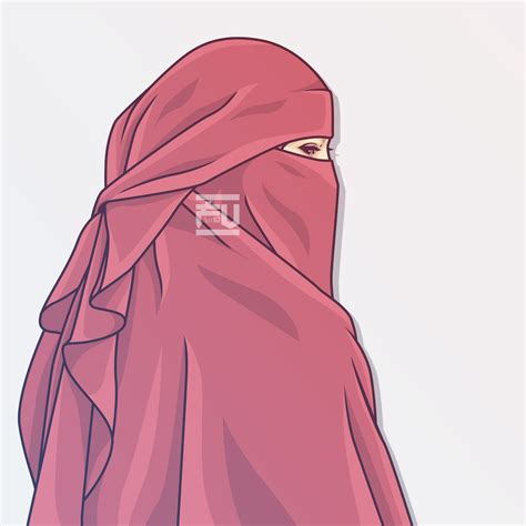 vector hijab niqab cartoon girl images girls cartoon art anime art