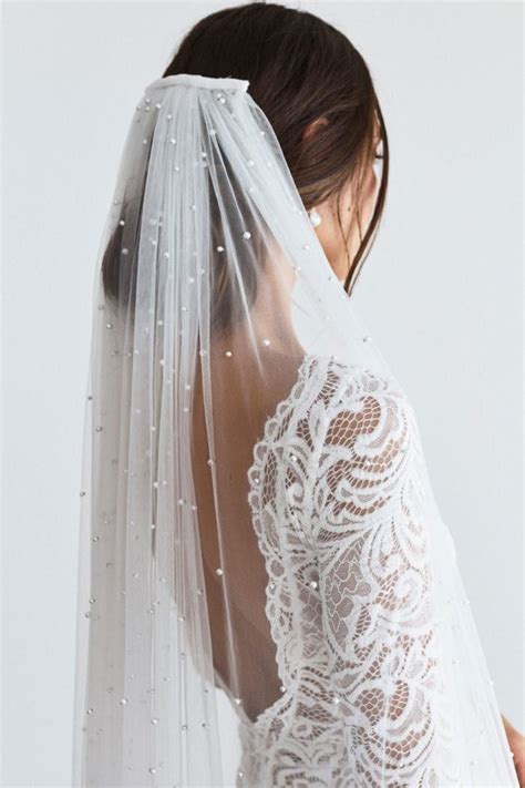 mar 11 2020 grace loves lace shop veils and hair pearly long veil