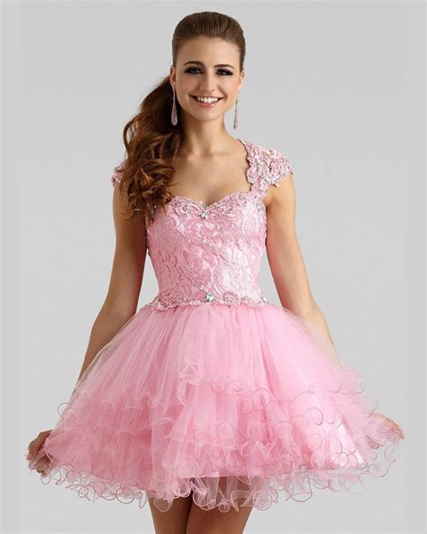 Sweetheart Backless Cute Sexy Pink Girl Party Dresses Homecoming Gowns