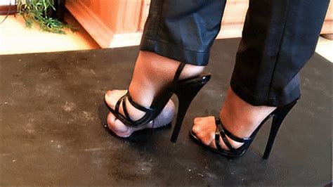 trample table black sandals 2 wmv 1920x1080 bound and milked