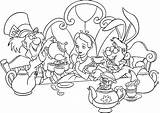 Paese Meraviglie Animati Cartoni Personaggi Colorati Coniglio Curiosa sketch template