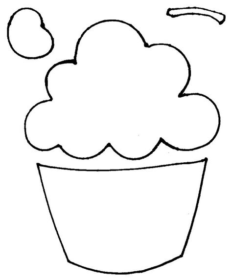 cupcake drawing template  getdrawings