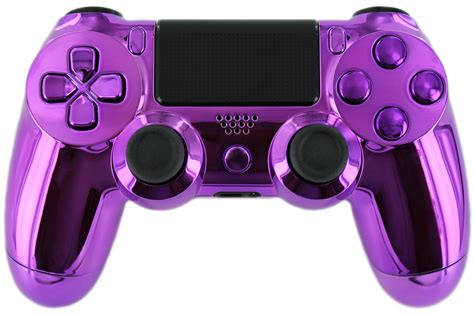 gimika chrome purple ps custom controller  purple chrome buttons   pad limited