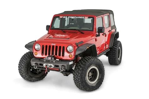 elite stubby bumper  jeep jk warn industries