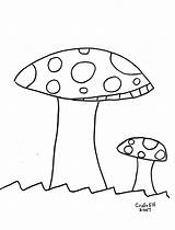 Mushroom Coloring Pages Summer Duo Activity Elf Craft Spring sketch template