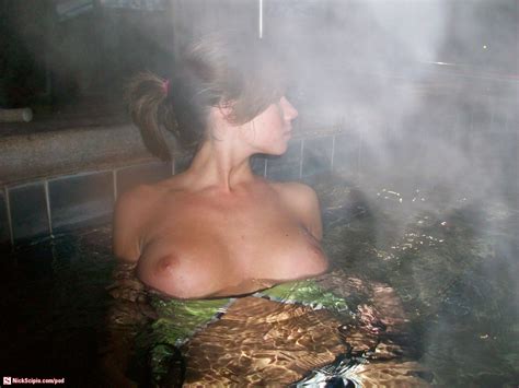 topless hot tub babe awesome tits picture of the day