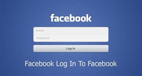 facebook log