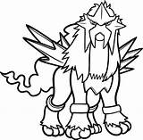 Pokemon Entei Coloring Pages Legendary Printable Giratina Water Type Houndoom Drawing Coloring4free Mighty Getcolorings Clipart Chola Color Print Arceus Kids sketch template