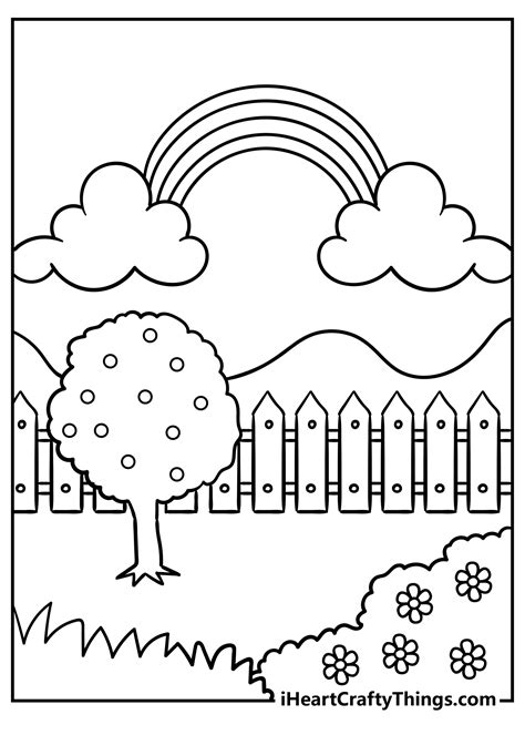 printable garden coloring pages updated