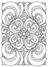 Complex Coloring Pages Geometric Getdrawings sketch template